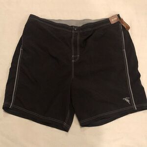 NWT Caribbean Black Swim Trunks - Size 2X BIG